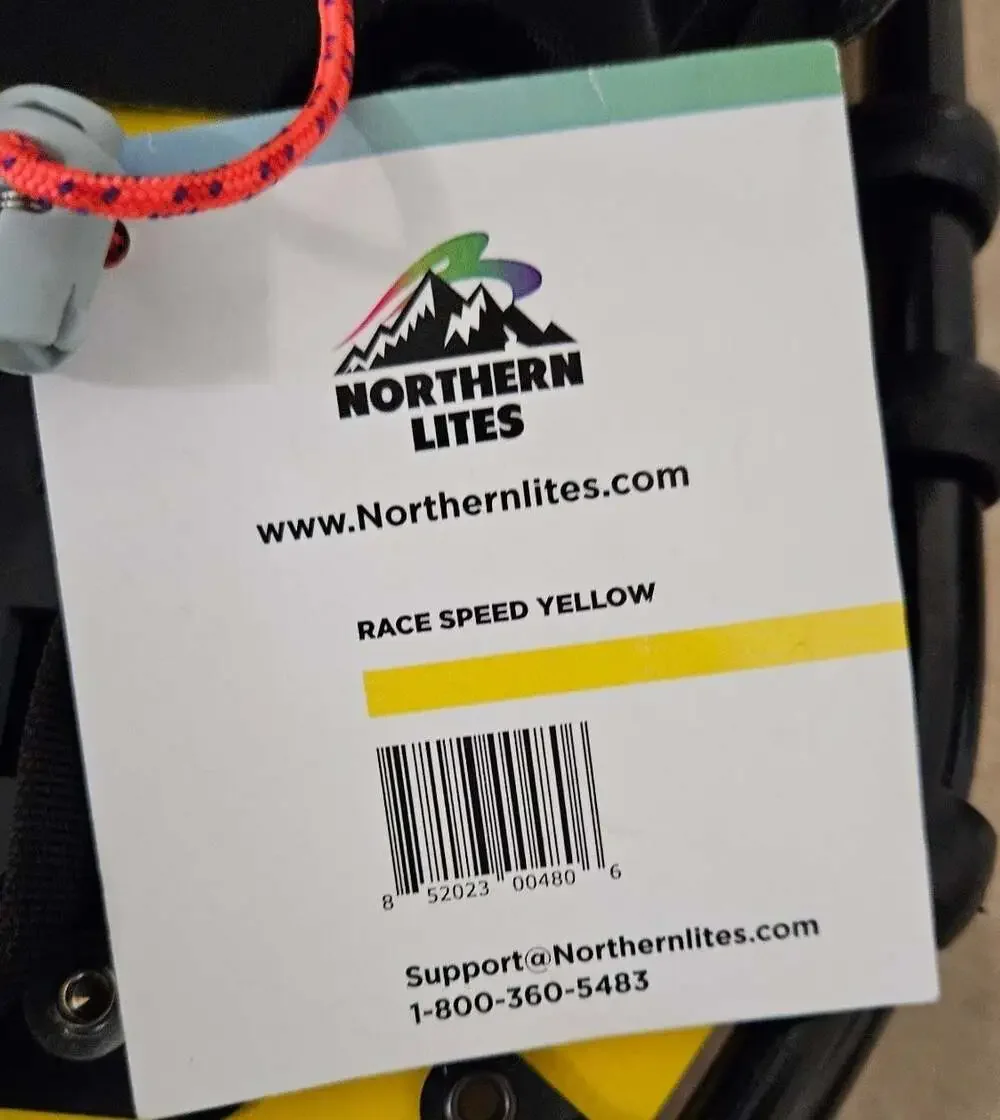 Northern Lites Race Speed Yellow Snowshoes